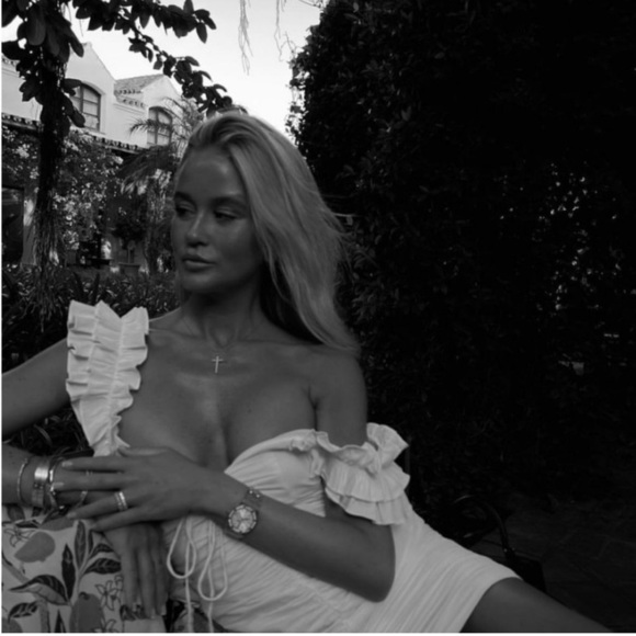 New ZARA Mini Draped Linen Blend Dress - Picture 4 of 11